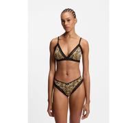 HUGO Lace-trim thong in stretch microfibre - Style THONG UNIQUE, 50545732 Patterned XL