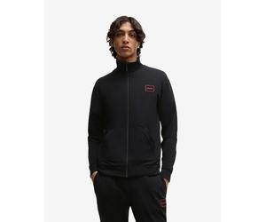 HUGO Laze Half Zip Sweatshirt pure black red - S
