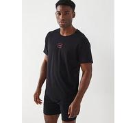 HUGO Laze Relaxed Fit Loungewear T-Shirt, Black, Size S, Men Black