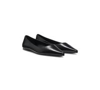 HUGO Leather ballerina pumps with pointed toe - Style Seleny_Ball05_crltc, 50573867 Black 6