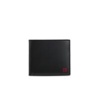 HUGO Mens Tibby N Leather Billfold Wallet with red Stacked Logo