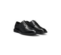 HUGO Leather Derby shoes with double stitching - Style Gryff_Derb_pllt, 50541739 Black 12