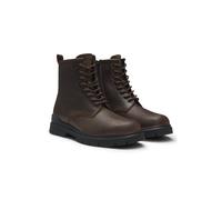 HUGO Leather half boots with embossed logo - Style Ryan_halb_pp, 50552696 Brown 7