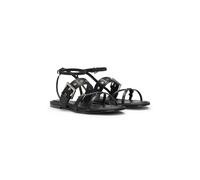 HUGO Women's Tayna_Sandal_NABK, Black, 7 UK