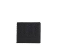 HUGO Leather wallet with repeat-logo embossing - Style Ethon HI_M_4cc Coin, 50548312 Black pcs.