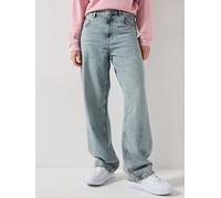 HUGO Relaxed-fit jeans in ocean-blue rigid denim - Style Leni_B, 50557383 Light Blue 28/32