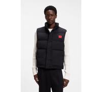 HUGO Lightweight puffer gilet with red logo detail - Style Baltino2642, 50567098 Black S