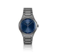 HUGO Lit grey-plated watch with blue dial - Style #LIT, 58733299 Grey pcs.