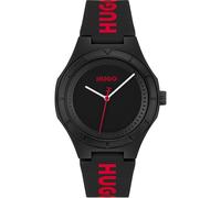 HUGO Analogue Quartz Watch for Men #LIT FOR HIM Collection with Silicone Bracelet Silicone Bracelet - 1530343