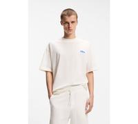 HUGO Logo-flag T-shirt in cotton jersey - Style Nohatio, 50556411 Natural XL