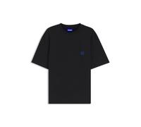 HUGO Mens Niley Cotton-Jersey T-Shirt with Happy Logo