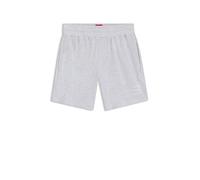 HUGO Logo-print loungewear shorts in stretch cotton - Style Laze Shorts CW, 50525247 Light Grey L