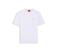 Hugo Dero222 Red Short Sleeve T-shirt White M Men