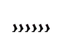 HUGO logo rib socks (pack of six) - Black 39-42-43-46