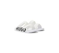 HUGO Logo sandals with double touch-closure straps - Style Evander_Sand_lg, 50542042 White 10