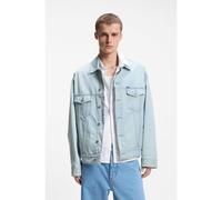 HUGO Loose-fit jacket in vintage-blue denim - Style Kirkby, 50555991 Light Blue L