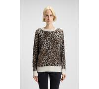 HUGO Loose-fit knitted sweater with leopard jacquard - Style Seratu, 50548255 Patterned S