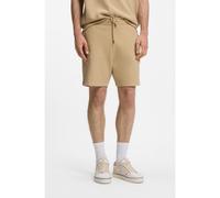 HUGO Loose-fit shorts in a waffle-structured cotton blend - Style Nuwafflo, 50534451 Beige XL