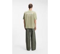 HUGO Loose-fit T-shirt in cotton with rear logo artwork - Style Nalono, 50509776 Light Green L