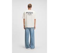 HUGO Loose-fit T-shirt in cotton with rear logo artwork - Style Nalono, 50509776 White XXL