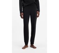 HUGO Mens Laze Pants CW Cuffed Loungewear Bottoms in Stretch Cotton with Logo Print