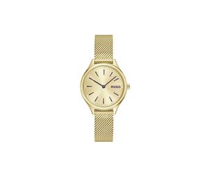 Hugo LYG Yellow Gold PVD Mesh Bracelet Watch