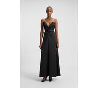 HUGO Maxi dress with rhinestone straps - Style Kebera-1, 50546784 Black 12