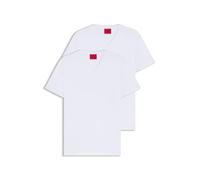 Hugo Short Sleeve V Neck T-shirt White 2XL Man