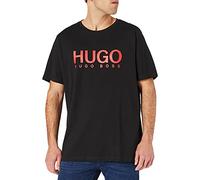 HUGO Men T-Shirt Black/White 002 Large