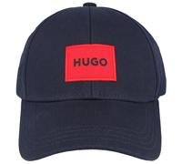 HUGO Men-X 581-RL Mens Cotton-Twill Cap With Red Logo Label NOS Colour: Dark Blue 405, Size: One Size