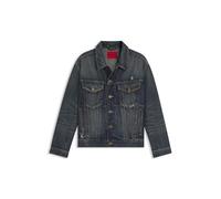 HUGO Mens 095 Regular-fit Jacket in mid-Blue Denim