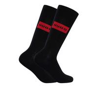 HUGO Men's 2 Pack Red Label Socks, Black