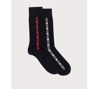 HUGO Mens 2 Pack RS Socks Gift Set - Colour: 002 Black - Size: 6-11