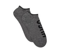 HUGO Mens 2P AS LOGO CC Two-pack of cotton-blend socks with an ankle length