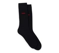 HUGO Two-pack of regular-length socks in stretch fabric - Style 2P RS UNI CC, 50468099 Black 9-11