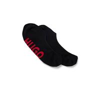HUGO Men's 2p SL Logo CC Invisible Socks, Dark Blue401, 33-34