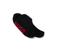 HUGO Mens 2P SL LOGO CC Two-pack of invisible socks with logo soles
