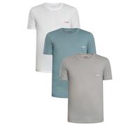 3 Pack Crew Lounge T-Shirt White/Blue/Grey S
