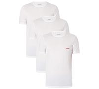 Hugo Men's T-Shirts RN Triplet P, 3-Pack Underwear Cotton Logo-Print, White 2XL