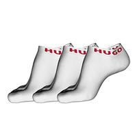 HUGO Men's 3P AS UNI CC Ankle_Socks, White100, 43-46