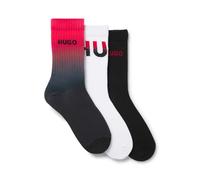 HUGO Men's 3p Qs Rib Rising Cc 10276024 0 Short_Socks, Open Pink 693, 43-46