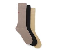 HUGO Mens 3P RS UNI CC Three-pack of logo-detail socks in a regular length