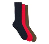 HUGO Mens 3P RS UNI CC Three-pack of logo-detail socks in a regular length