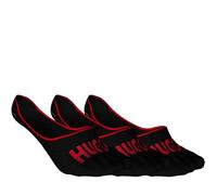 HUGO Men's 3P SL Plush Logo CC Invisible Socks, Black1, 41-42