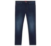 BOSS for man. 50517544 Navy stretch denim tapered fit jeans (33/34), Casual, Cotton