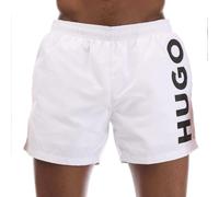 Hugo Mens Abas Logo Swim Shorts - White - S - White
