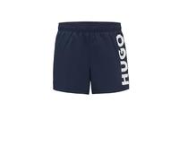 HUGO Mens ABAS Vertical-Logo Swim Shorts with Full Lining