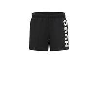 HUGO Quick-dry swim shorts with vertical logo print - Style ABAS, 50513979 Black L