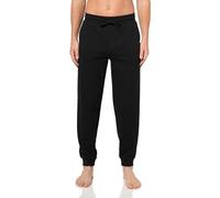 HUGO Men's Austin Ribbed Pants Pajama Bottom, Black Leather, M