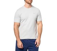 Hugo Men's Austin Ribbed T-Shirt Pajama Top, Micro Chip Grey, Medium